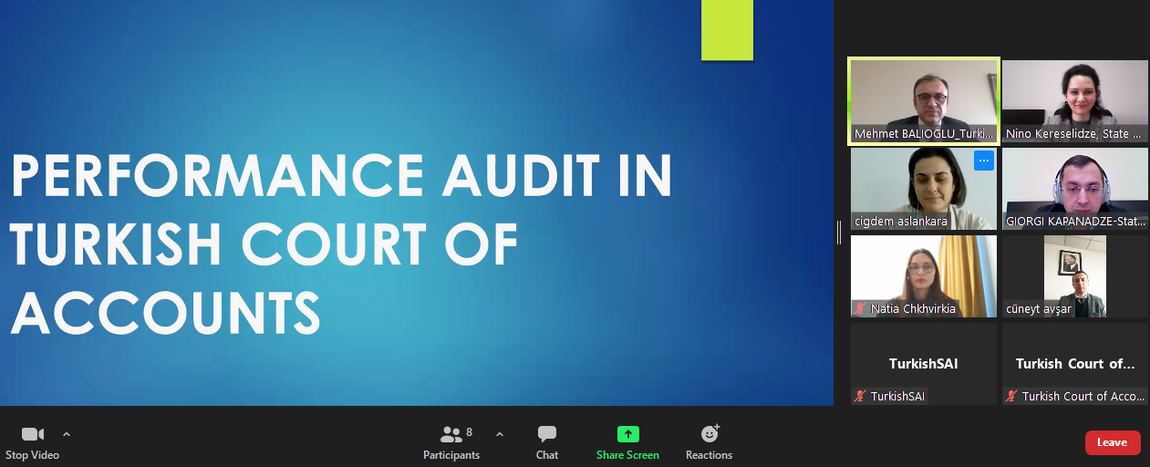 Auditors shared their experience in performance auditing with the Turkish colleagues